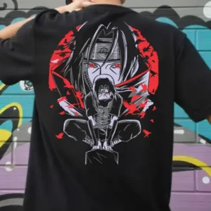 Men Printed Round Neck Pure Cotton Black T-Shirt